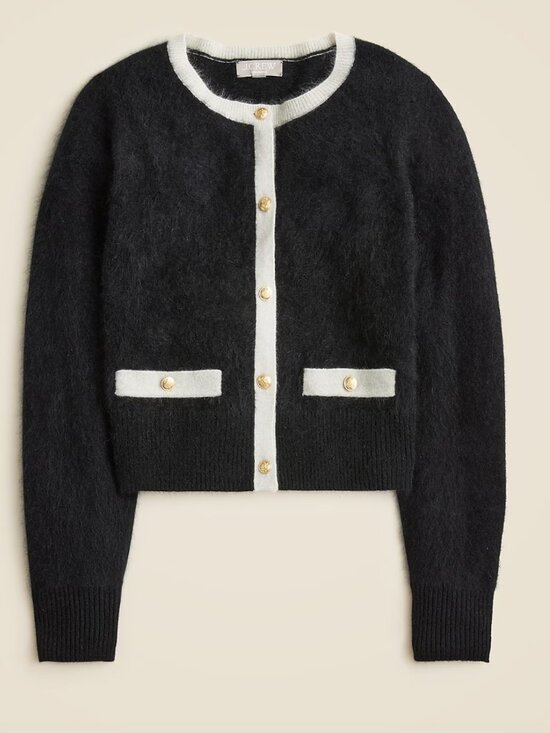 J. Crew Sweaters - 100% Cashmere Fitted Cardigan with Contrast Trim size M